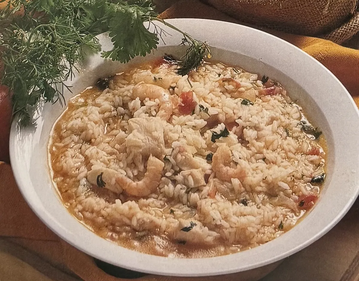 Arroz de garoupa com coentros