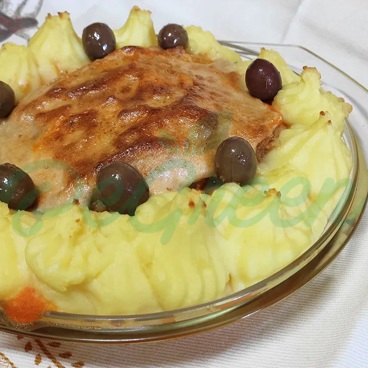Bacalhau na caçarola à Mimosa