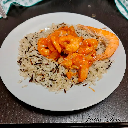 Gambas com Molho  Picante