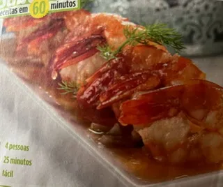 Gambas fritas ao alho
