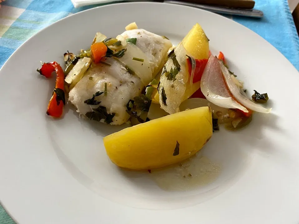 Lombinhos de Pescada com pimentos