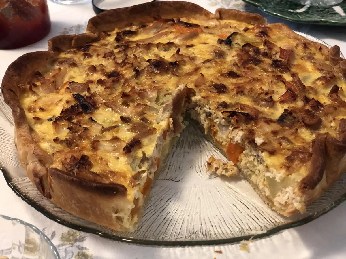 Tarte de Frango com Legumes