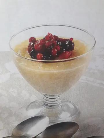 Arroz Doce com frutos bêbados
