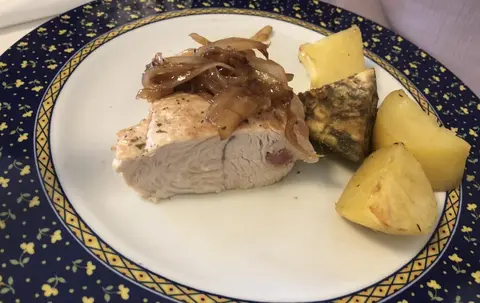 Assado de Perú com Presunto