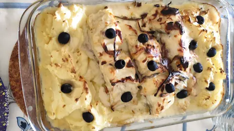 Bacalhau com presunto