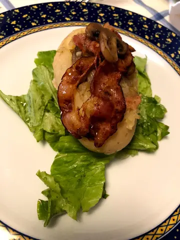 Batata Recheada com Cogumelos