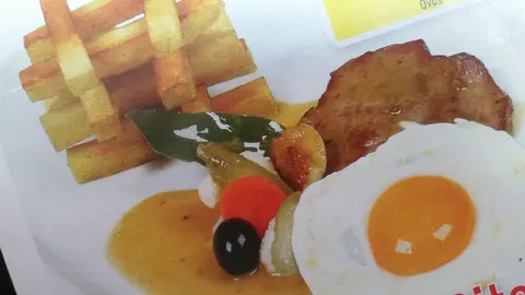 Bitoque de porco com batata doce