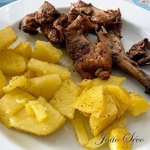 Coelho estufado