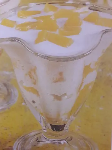 Creme Frio com Pêssego