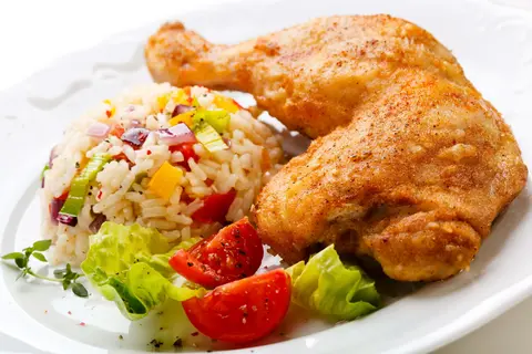Frango com Arroz de Legumes