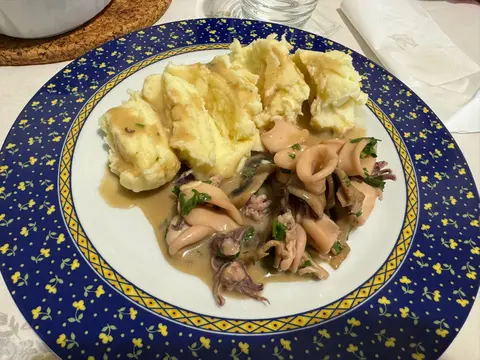 Lulas com Cogumelos