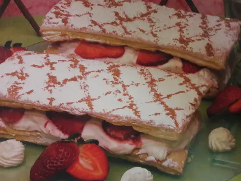 Mil-Folhas com Morango