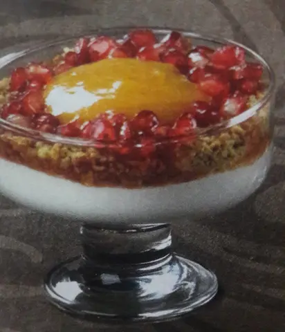 Natas do céu com Xarope de Romã
