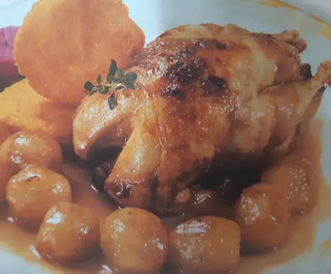Perdiz com Vinho do Porto e Castanhas