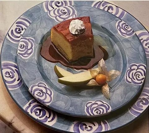 Pudim Flan com Maçã