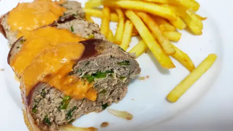 Rolo de Carne com Presunto