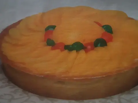 Tarte de Pêssego em Calda